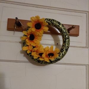 8in foam circle wrap style wreath. Can be made to order.